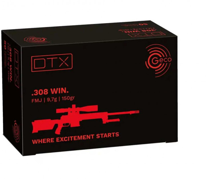 Geco Büchsenpatrone DTX  .308 Win.  150gr.   9,7g